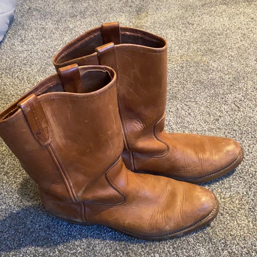 Vintage Leather Cowboy Boots